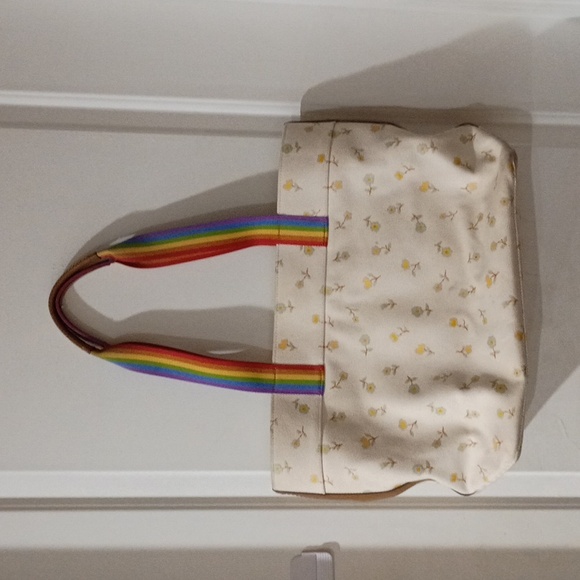 Coach Rainbow Roller Skate Canvas Tote Bag - Picture 4 of 10